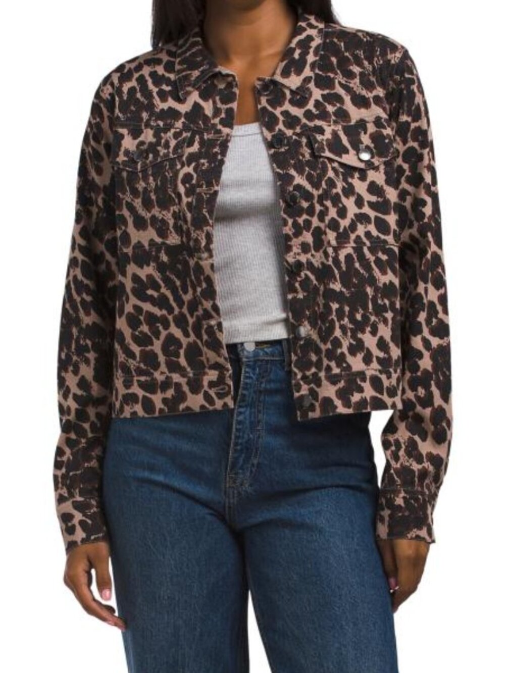 THREADS 4 THOUGHT Abbey Wild Animal Print Stretch Twill Jacket